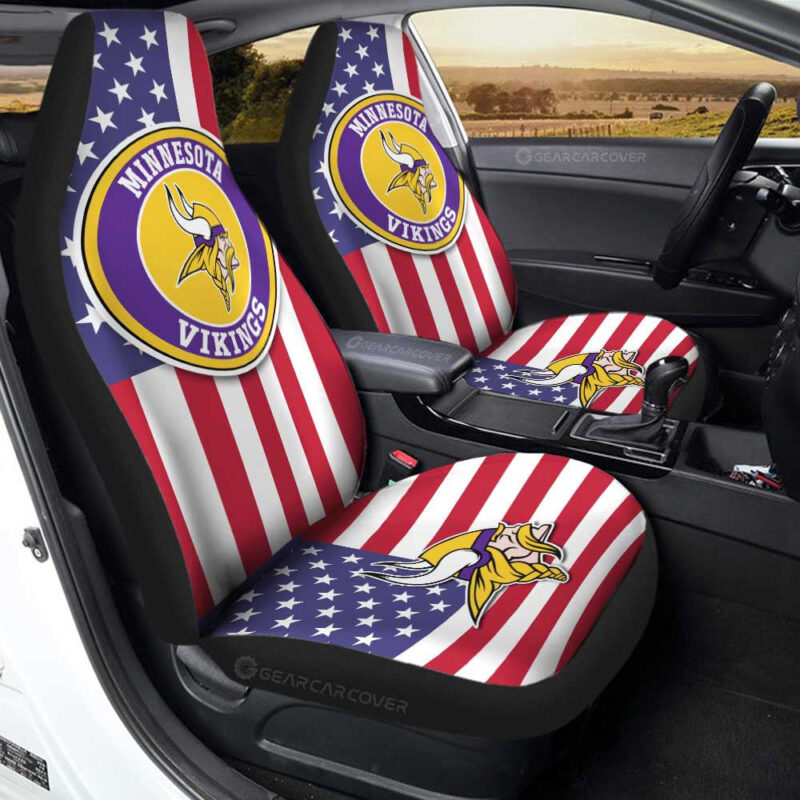 Minnesota Vikings Car Seat Covers Custom Car Decor Accessories