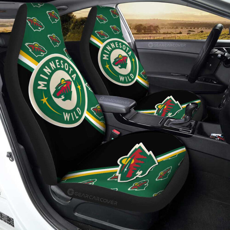 Minnesota Wild Car Seat Covers Custom Car Accessories For Fans