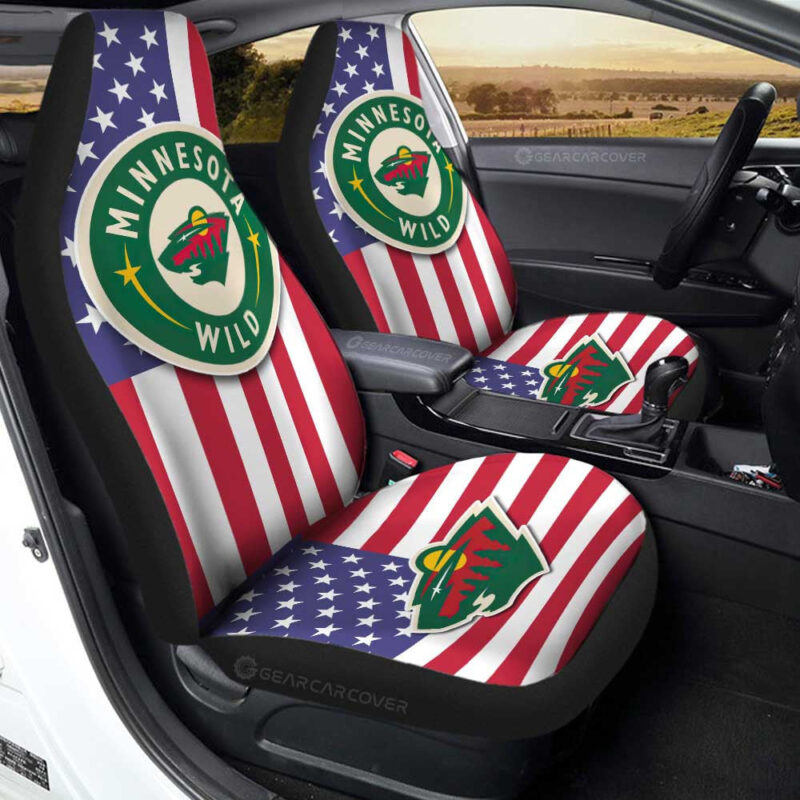 Minnesota Wild Car Seat Covers Custom Car Decor Accessories