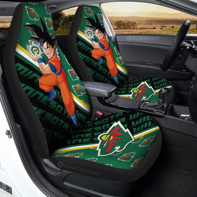 Minnesota Wild Car Seat Covers Goku Car Decorations For Fans