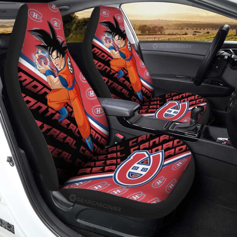 Montreal Canadiens Car Seat Covers Goku Car Decorations For Fans