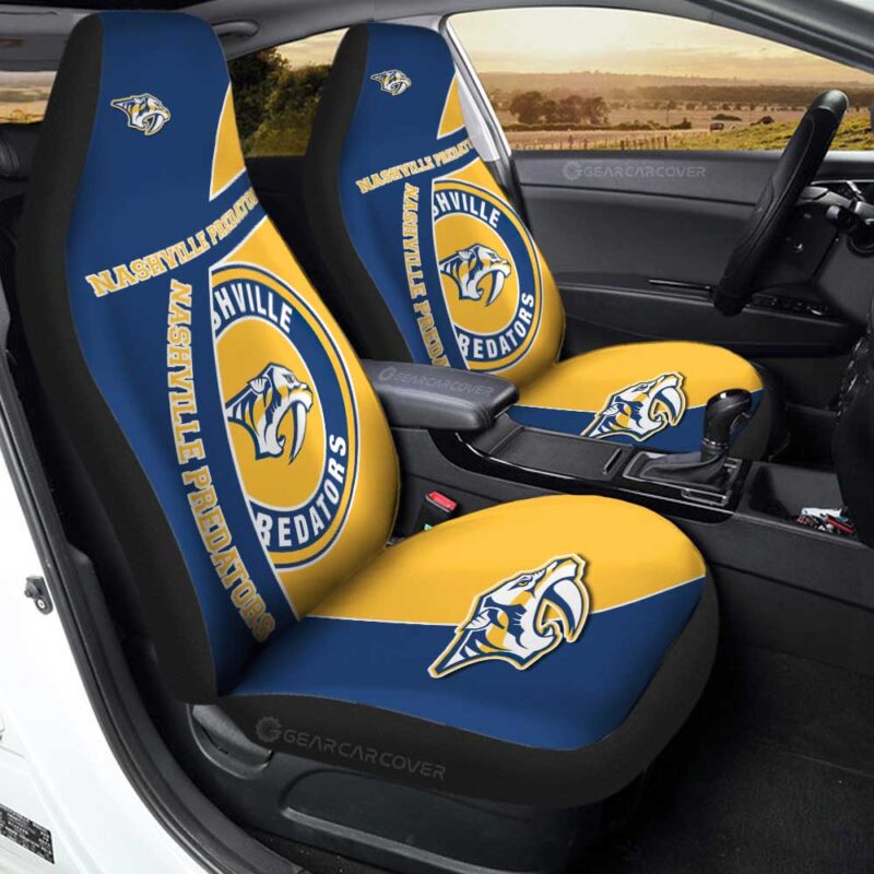 Nashville Predators Car Seat Covers Custom Car Accessories For Fans