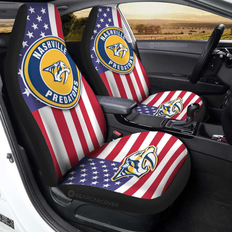 Nashville Predators Car Seat Covers Custom Car Decor Accessories