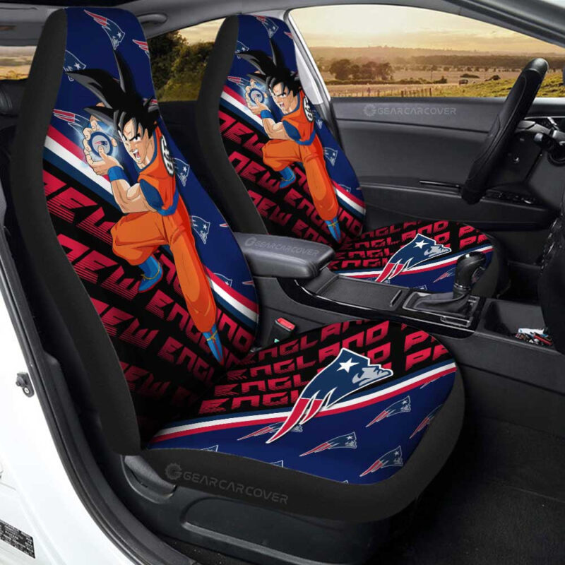 New England Patriots Car Seat Covers Goku Car Accessories For Fans