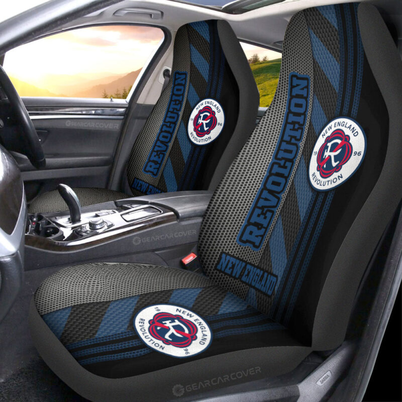 New England Revolution Car Seat Covers Custom Car Accessories