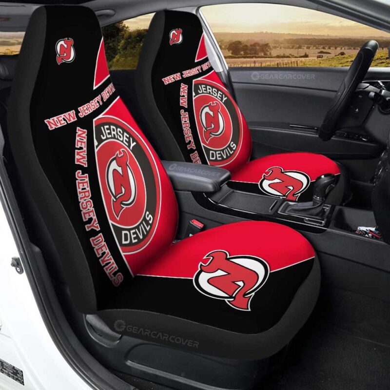 New Jersey Devils Car Seat Covers Custom Car Accessories For Fans