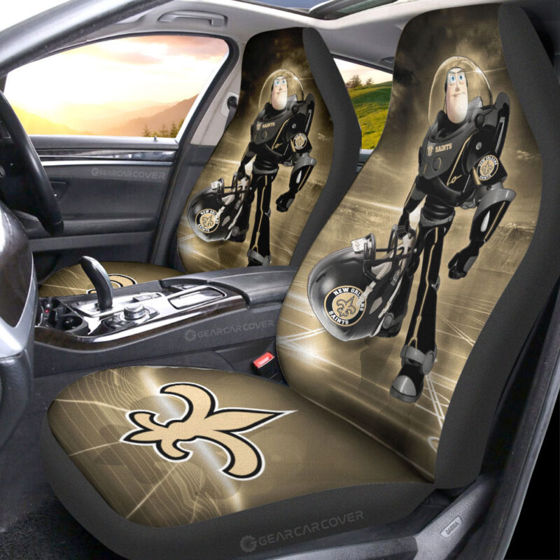 New Orleans Saints Car Seat Covers Buzz Lightyear Car Accessories For Fan