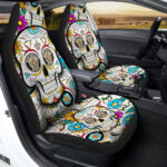 New Orleans Saints Car Seat Covers Custom Sugar Skull Car Accessories