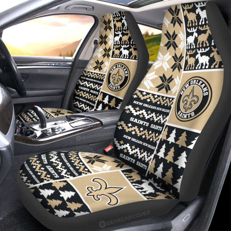 New Orleans Saints Car Seat Covers Custom Ugly Style Car Accessories