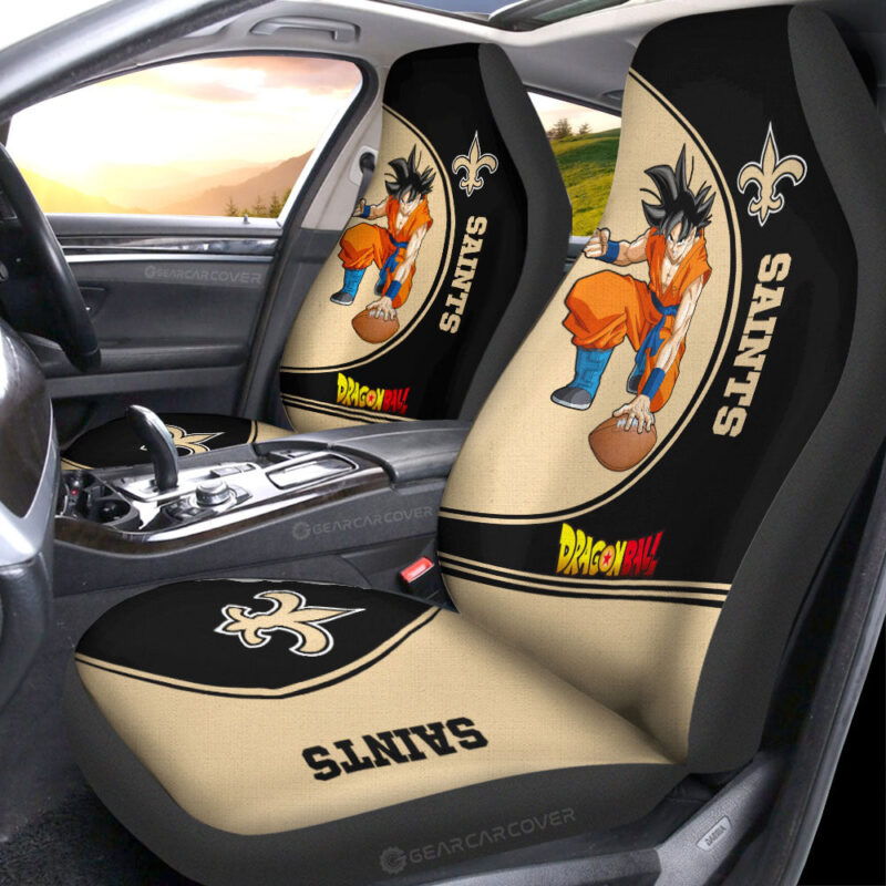 New Orleans Saints Car Seat Covers Goku Car Accessories For Fans