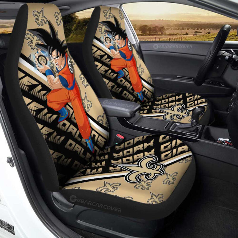 New Orleans Saints Car Seat Covers Goku Car Accessories For Fans