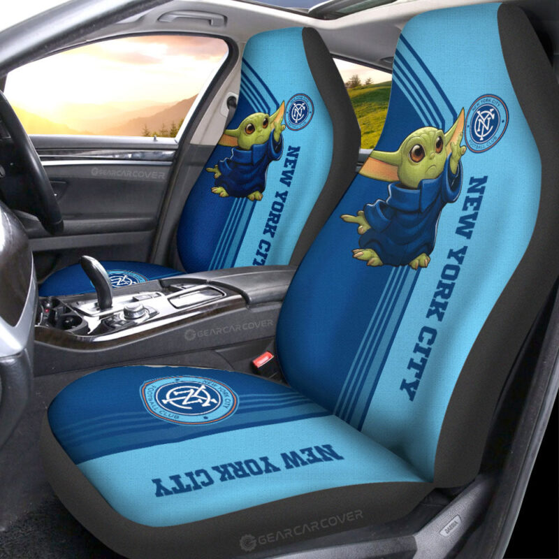 New York City FC Car Seat Covers Baby Yoda Car Accessories