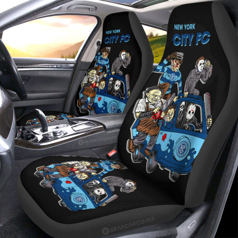 New York City FC Car Seat Covers Custom Car Accessories