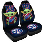 New York Giants Car Seat Covers Baby Yoda Car Accessories For Fan