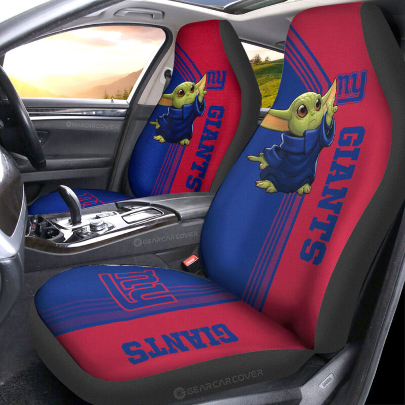 New York Giants Car Seat Covers Baby Yoda Car Accessories