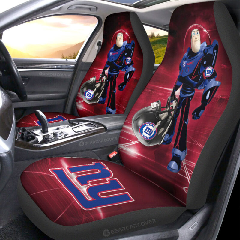 New York Giants Car Seat Covers Buzz Lightyear Car Accessories For Fan