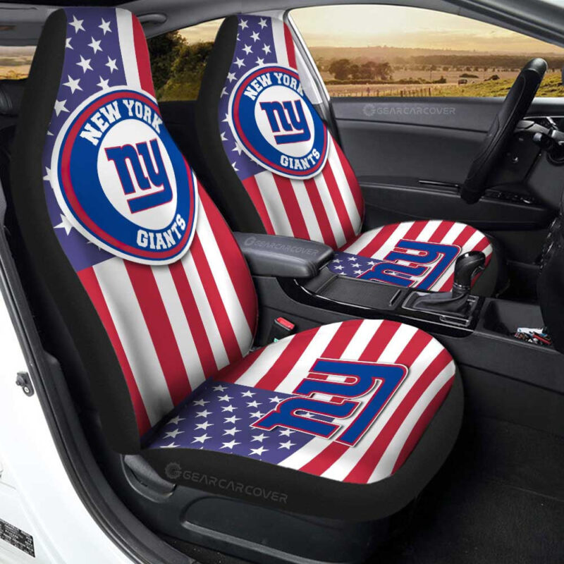 New York Giants Car Seat Covers Custom Car Decor Accessories