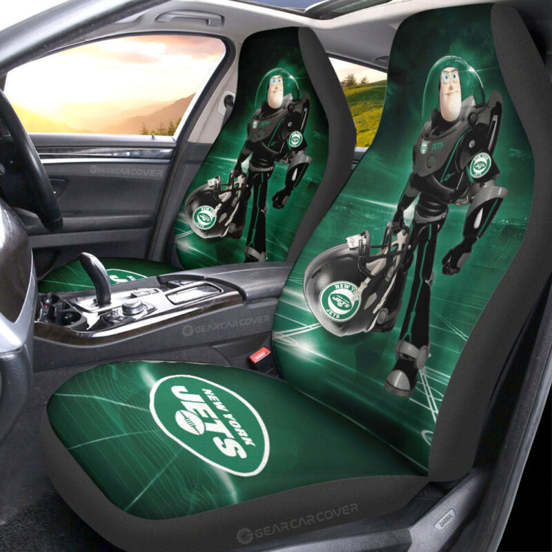 New York Jets Car Seat Covers Buzz Lightyear Car Accessories For Fan