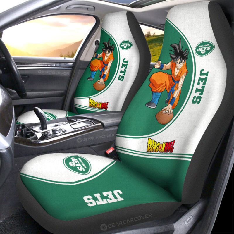 New York Jets Car Seat Covers Goku Car Accessories For Fans