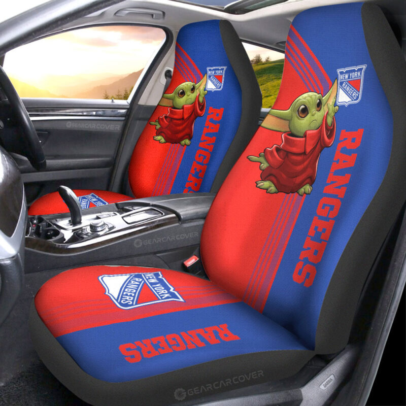 New York Rangers Car Seat Covers Baby Yoda Car Accessories