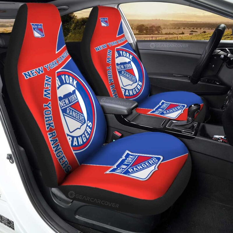 New York Rangers Car Seat Covers Custom Car Accessories For Fans