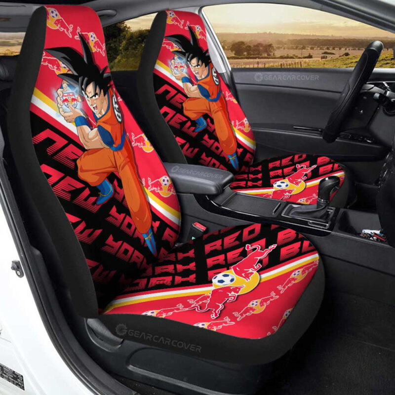 New York Red Bulls Car Seat Covers Goku Car Accessories For Fans