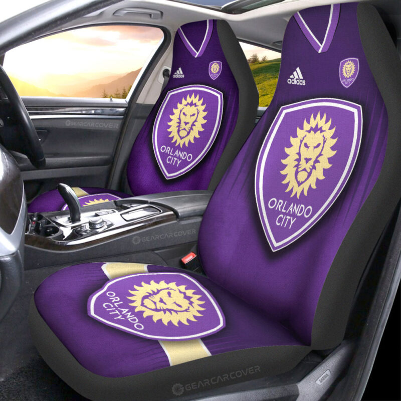 Orlando City SC Car Seat Covers Custom Car Accessories For Fans