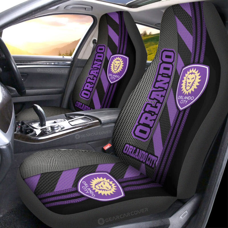 Orlando City SC Car Seat Covers Custom Car Accessories