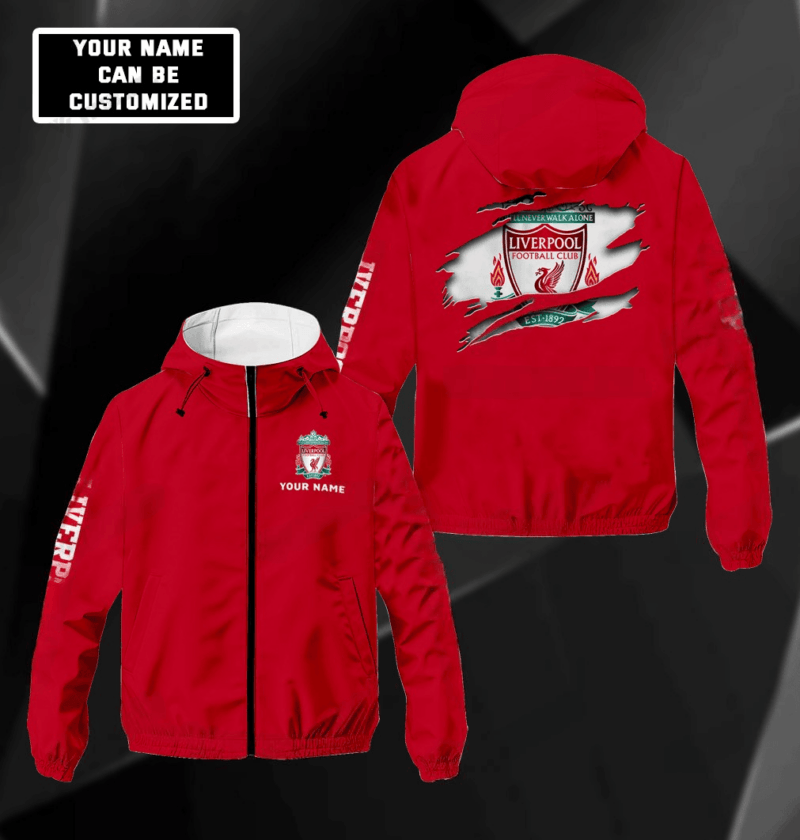 Personalized Liverpool Windproof Rush Jacket