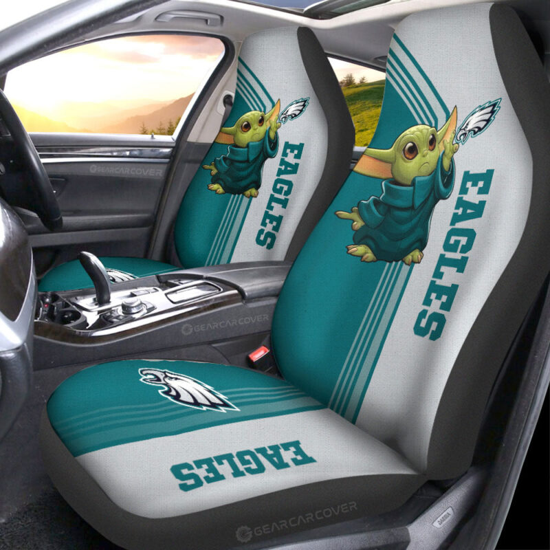 Philadelphia Eagles Car Seat Covers Baby Yoda Car Accessories