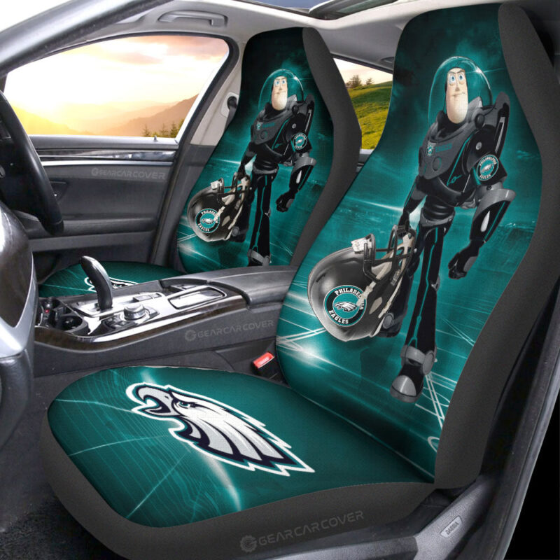 Philadelphia Eagles Car Seat Covers Buzz Lightyear Car Accessories For Fan