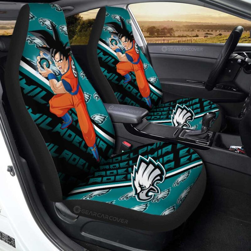 Philadelphia Eagles Car Seat Covers Goku Car Decorations For Fans