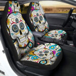 Philadelphia Union Car Seat Covers Custom Sugar Skull Car Accessories
