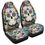 Philadelphia Union Car Seat Covers Custom Sugar Skull Car Accessories
