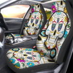 Real Salt Lake Car Seat Covers Custom Sugar Skull Car Accessories