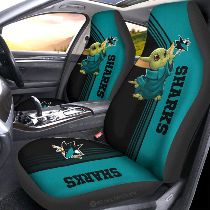 San Jose Sharks Car Seat Covers Baby Yoda Car Accessories