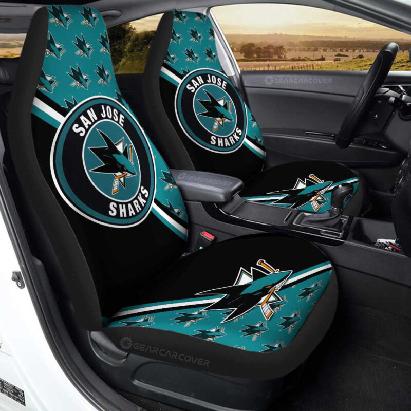 San Jose Sharks Car Seat Covers Custom Car Accessories For Fans