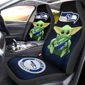 Seattle Seahawks Car Seat Covers Baby Yoda Car Accessories For Fan