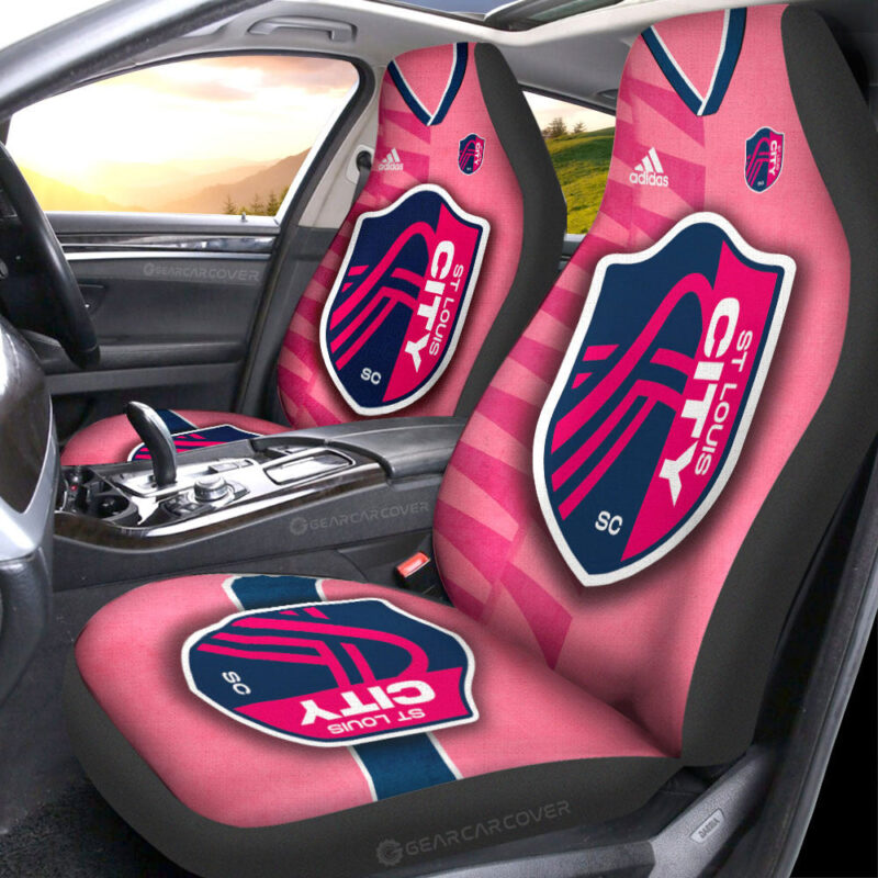 St Louis City SC Car Seat Covers Custom Car Accessories For Fans