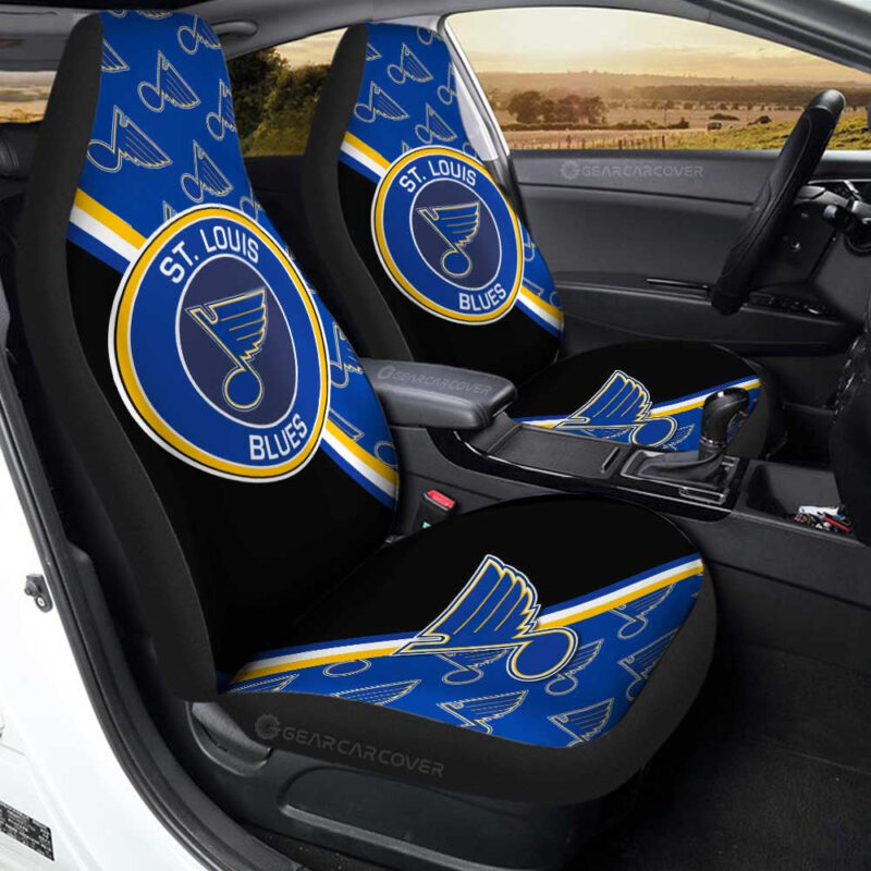 St. Louis Blues Car Seat Covers Custom Car Accessories For Fans