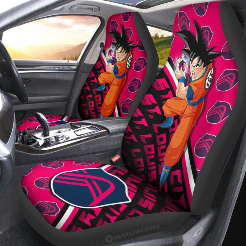 St. Louis City SC Car Seat Covers Goku Car Accessories For Fans