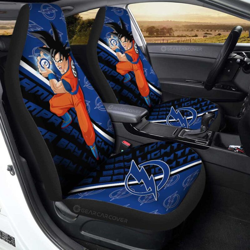 Tampa Bay Lightning Car Seat Covers Goku Car Decorations For Fans