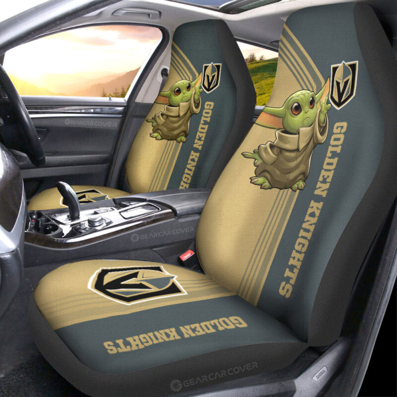 Vegas Golden Knights Car Seat Covers Baby Yoda Car Accessories