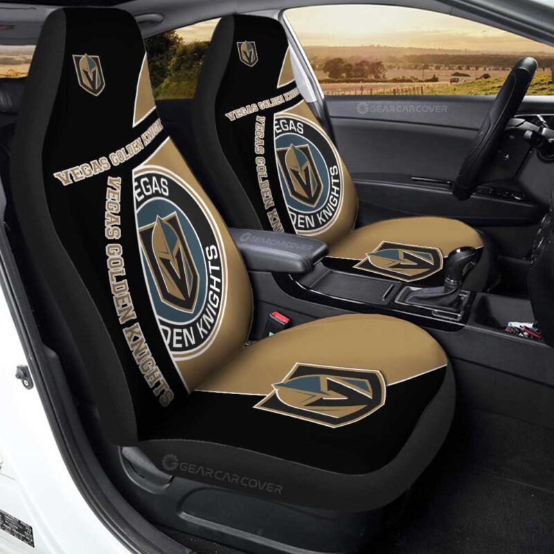 Vegas Golden Knights Car Seat Covers Custom Car Accessories For Fans