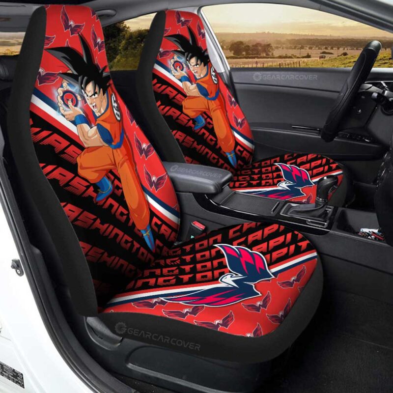 Washington Capitals Car Seat Covers Goku Car Decorations For Fans