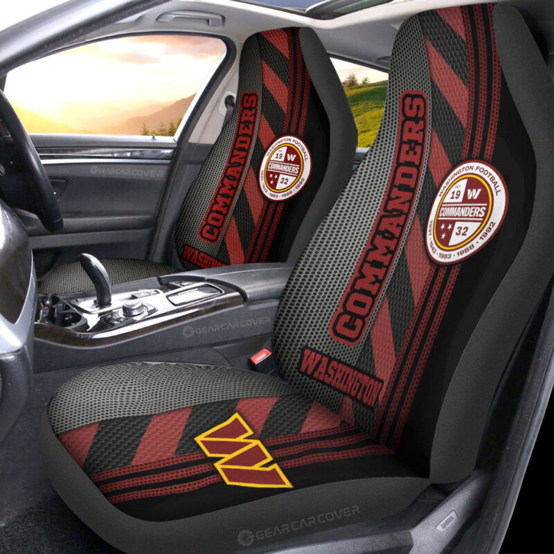 Washington Commanders Car Seat Covers Custom Car Accessories