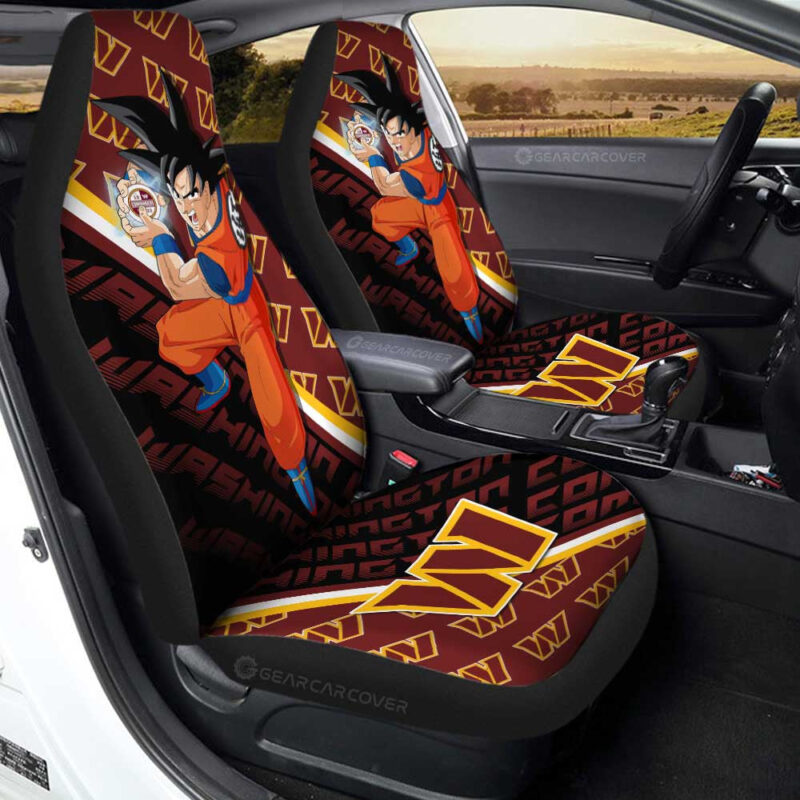 Washington Commanders Car Seat Covers Goku Car Accessories For Fans