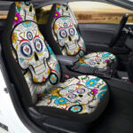 Winnipeg Jets Car Seat Covers Custom Sugar Skull Car Accessories