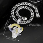 Los Angeles Rams Chains Hip Hop Iced Out Bling Pendant Cuban Chain | Fashion Punk Cool Jewelry