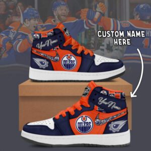 Edmonton Oilers- Air Jordan 1 Shoes